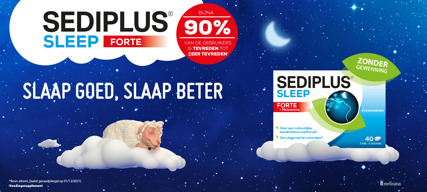 Ontdek Sediplus Sleep Forte: slaap goed, slaap beter!